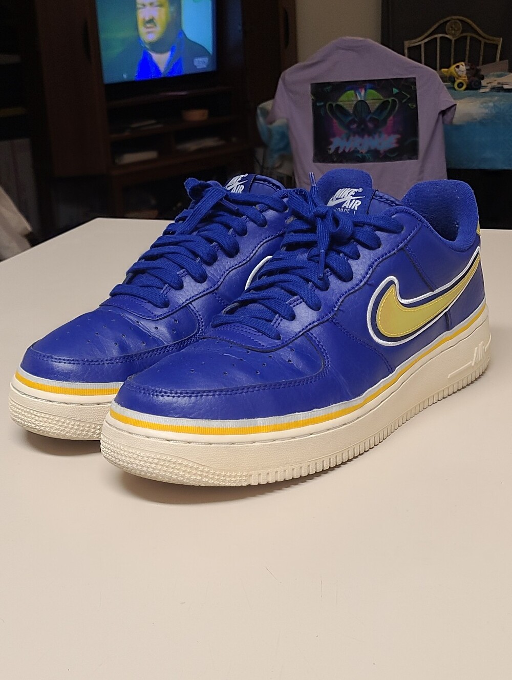 Nike Air Force 1 07 LV8 Sport Low Warriors  casual low top sneakers size 11.5